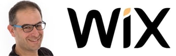 Image of Uval Blumenfeld and the Wix logo