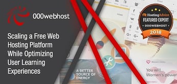 2018 Featured Expert 000webhost — The Challenges of Scaling a Free Hosting Platform While Optimizing Learning Experiences for Users