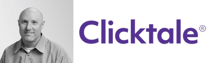 Geoff Galat's headshot and the Clicktale logo Geoff Galat's headshot and the Clicktale logo