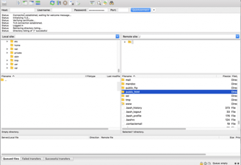 Screenshot of backing up files Screenshot of backing up files