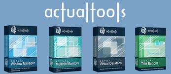 Collage of Actual Tools product boxes