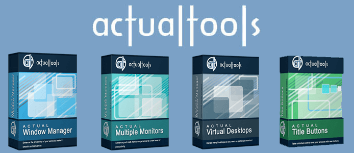 Collage of Actual Tools product boxes Collage of Actual Tools product boxes
