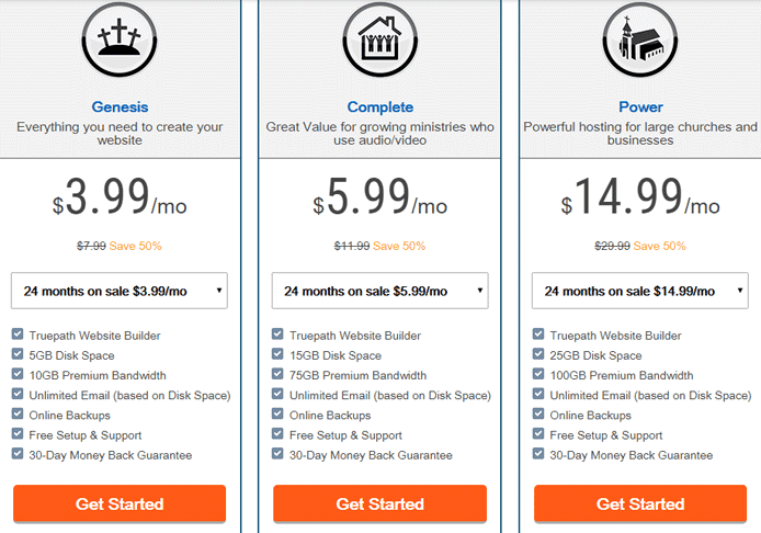 Truepath Hosting Packages