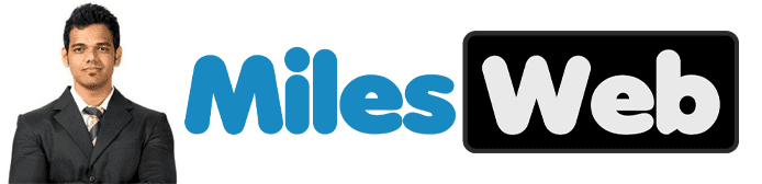 Deepak Kori's headshot and the MilesWeb logo