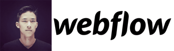 Bryant Chou's headshot and the Webflow logo