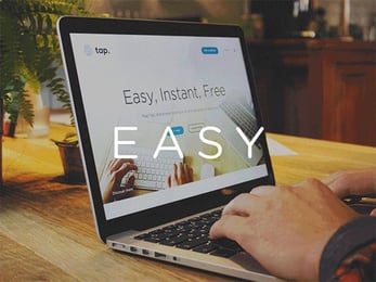 Photo of a person accessing Tap's website on a laptop Photo of a person accessing Tap's website on a laptop