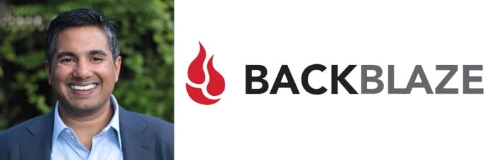 Image of Ahin Thomas and the Backblaze logo Image of Ahin Thomas and the Backblaze logo