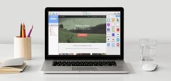 Image of EverWeb being used on a laptop