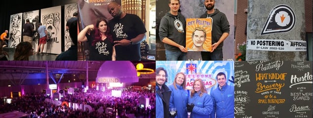 Images of Rebel employees at events