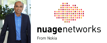 Photo of Sunil Khandekar and the Nuage Networks logo