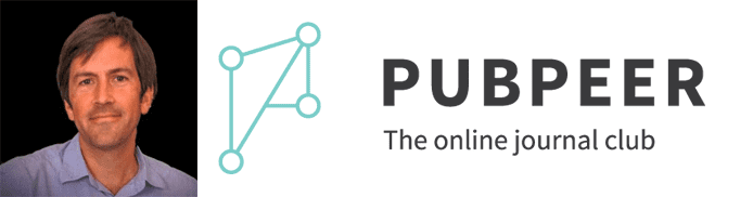 Brandon Stell's headshot and the PubPeer logo Brandon Stell's headshot and the PubPeer logo