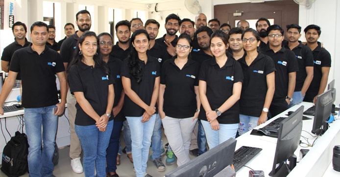 Photo of the MilesWeb team