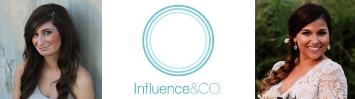 Images of Taylor Oster and Natalie Slyman with the Influence and Co. logo