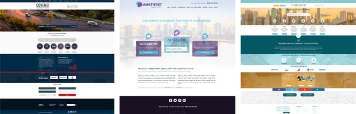 Screenshots of Insurance Website Builder templates Screenshots of Insurance Website Builder templates