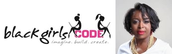 Image of Kimberly Bryant and the Black Girls Code logo