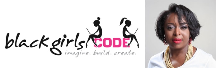 Image of Kimberly Bryant and the Black Girls Code logo Image of Kimberly Bryant and the Black Girls Code logo