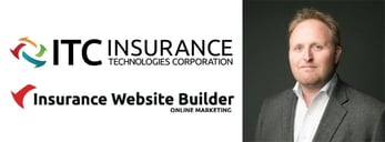 ITC and Insurance Website Builder logos with image of Laird Rixford