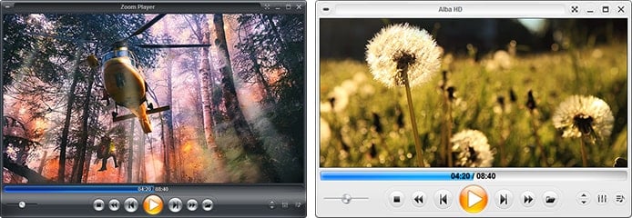 Images of Zoom Player skins Images of Zoom Player skins