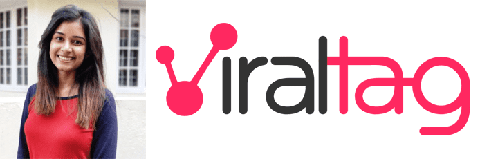 Apoorva Srikkanth's headshot and the Viraltag logo Apoorva Srikkanth's headshot and the Viraltag logo