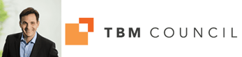 Chris Pick's headshot and the TBM Council logo