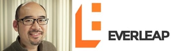 Images of Takeshi Eto and Everleap logo