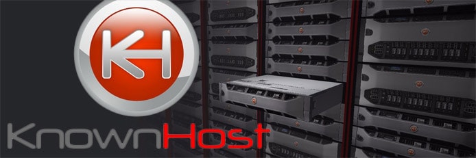 KnownHost logo in front of servers KnownHost logo in front of servers