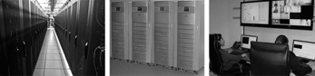 Photo collage of Scala Hosting's datacenter