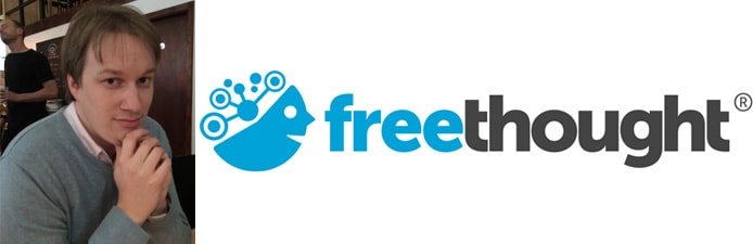 Image of Kieran Jones and Freethought Internet logo Image of Kieran Jones and Freethought Internet logo