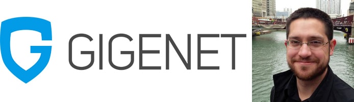 Image of David Dunlap and the GigeNET logo Image of David Dunlap and the GigeNET logo