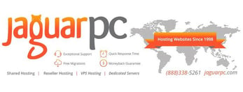JaguarPC logo and a list of services the company provides