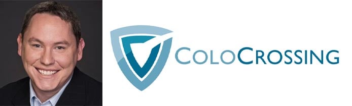 Andy Mantges's headshot and the ColoCrossing logo Andy Mantges's headshot and the ColoCrossing logo