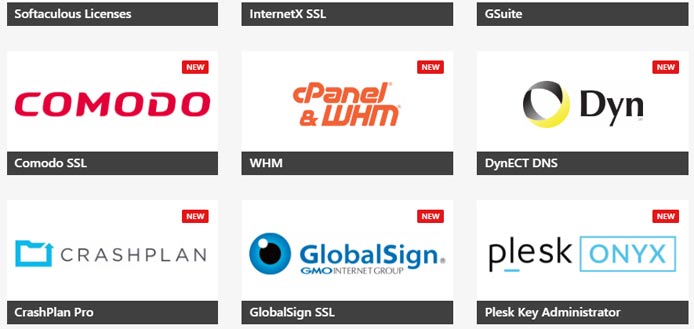 A list of some of HostBill integrations