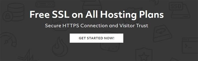 Promotional graphic with the text "Free SSL on All Hosting Plans" Promotional graphic with the text "Free SSL on All Hosting Plans"