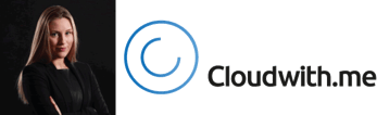 Image of Emma Morris with the Cloud With Me logo