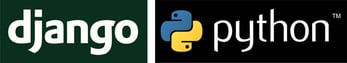 Django and Python logos