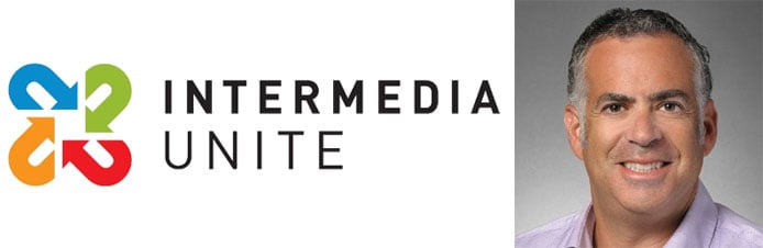 Intermedia Unite logo and image of Mark Sher Intermedia Unite logo and image of Mark Sher
