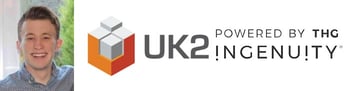 Image of James Hughes with UK2.NET logo