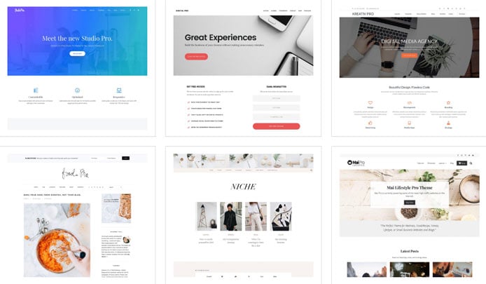 Images of StudioPress themes
