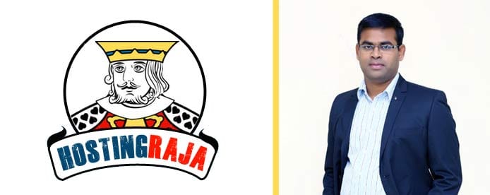 HostingRaja logo and headshot of Dhanasekar Mani HostingRaja logo and headshot of Dhanasekar Mani