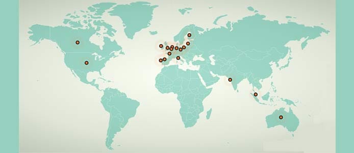Map of Hostripples' datacenters Map of Hostripples' datacenters