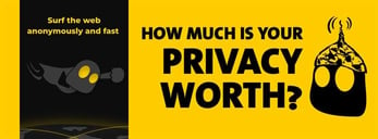 Graphic depicting the value of privacy