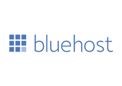 Bluehost logo on white background