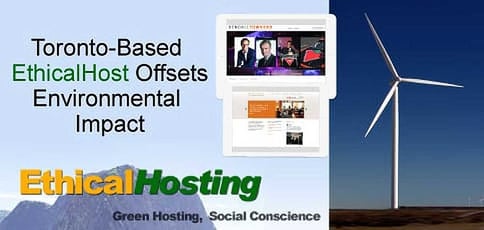 Toronto Based Ethicalhost Offsets Environmental Impact