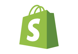 Shopify logo on white background