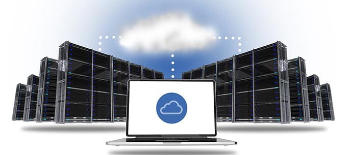 Illustration of cloud servers Illustration of cloud servers