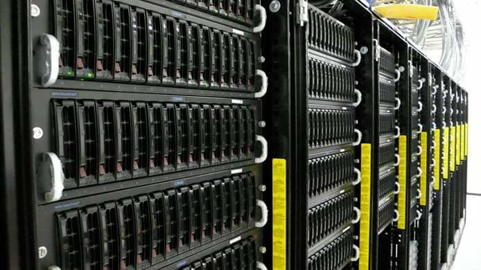 Image of servers in a datacenter