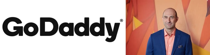 Chief Product Officer Steven Aldrich and GoDaddy headshot Chief Product Officer Steven Aldrich and GoDaddy headshot