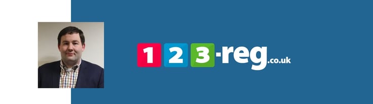 123 Reg Brand Director Richard Winslow and company logo