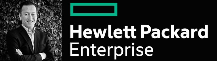 Headshot of Wayland Jeong and HPE logo