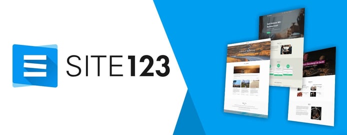 Site123 logo and layout templates Site123 logo and layout templates